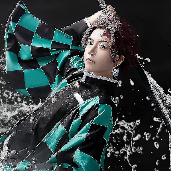 Demon Slayer Tanjirou Kamado -asu - Anime-asusetti M Outfits B