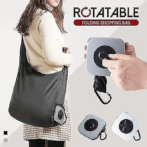 Roterende handlepose, sammenleggbar bærbar handlepose, matlagringspåse, egnet (shikai)-yuhao