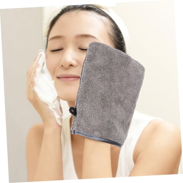 10 stk. makeupfjernerhandsker Ansigtsrensehandsker Vaskbare mikrofiber ansigtsskrubbehandsker