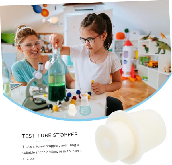 10 st Erlenmeyerkolvpropp Konisk glasrörspropp för experiment