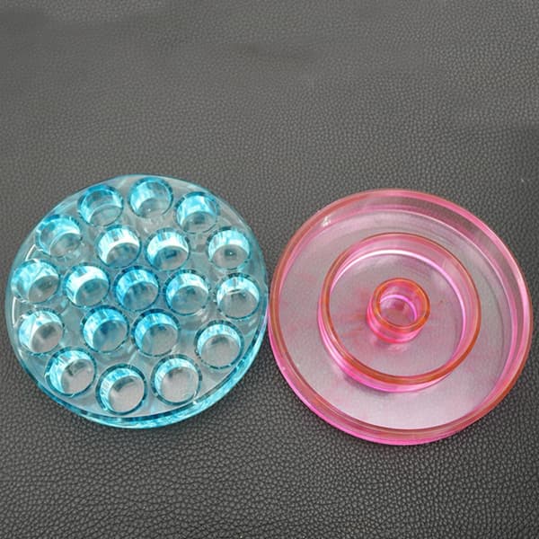 2 stk. krystallimform DIY læbestiftæskeform epoxy silikone til makeupopbevaring, organizerhåndværk