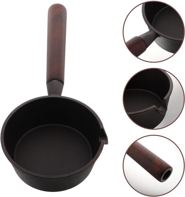 Bærbar Mini Stekepanne Støpejern Non-Stick Flat Stekepanne