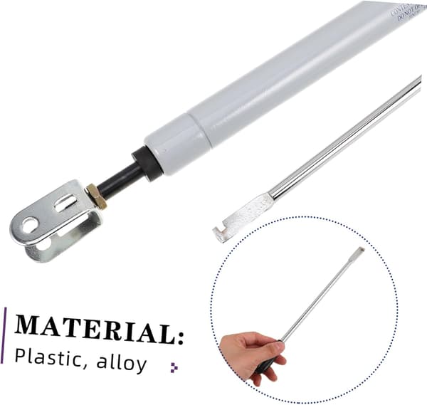 Barberstol Hydraulisk Lyft Gasfjäder Vit Järnmaterial Brusreducerande Design