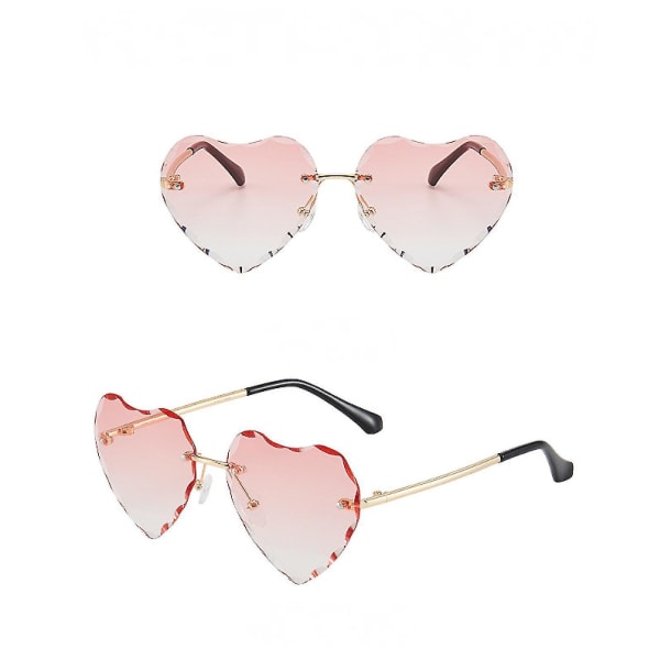 Cut Edge Gradient Love Children's Sunglasses Little Girl Frameless