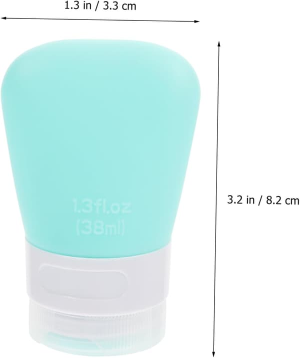 2 stk. silikone klemme rejse lotionflasker til shampoo tomme vifteformede dispenseringsflasker