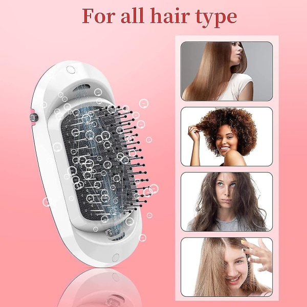 Professionell elektrisk jonisk hårborste för frissigt hår Förstärkt antistatisk hårborste med negativ jon P