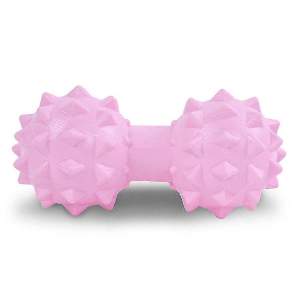 TPR Jooga Fascia Rulla Maapähkinä Hieronta Pallo Selkä Jalat Jalka Lihasten Rentoutumiseen Pink Double Ball