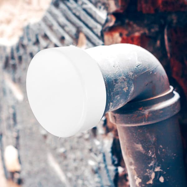 PVC-rörändlock 110 mm vitt skyddande utbytbart rörändlock passande