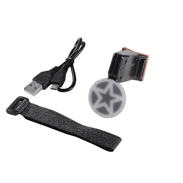 LED Cykel Baglygte Rundt Hjerteformet USB Opladning