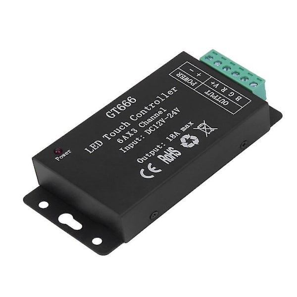 Berøringskontroll DC12V-24V 18A RF Trådløs Dimmer for RGB LED