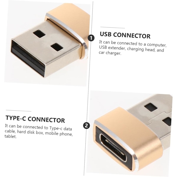 3 kpl Typec - USB-sovitin Latauskaapeli Varavirtalähde Muunnin Tablettimuunnin Tietokone Type-c
