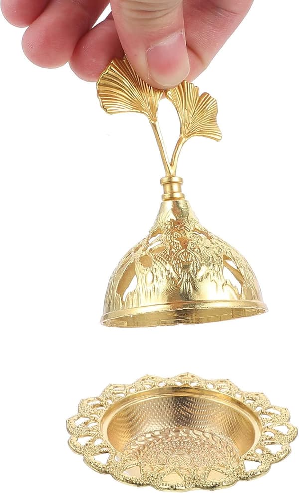 Legering Røgelsesbrænder Kegle Spole Røgelsesbrænder Mini Zinklegering Aromaterapi Tilbehør Elegant Belægning Kontor Zen Rum