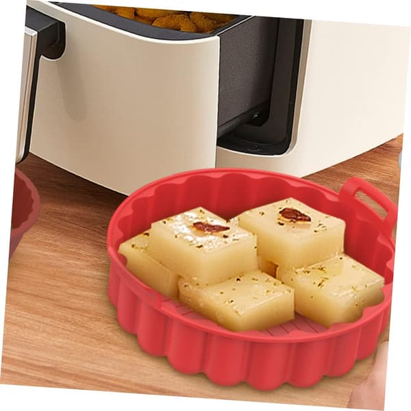 3 stk. gjenbrukbar silikonmatte til airfryer for baking og matlaging