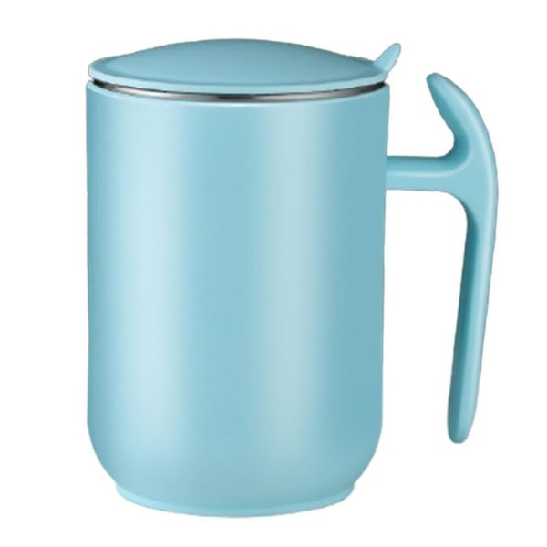 550ml Mugg med Stort Utrymme 304 Rostfritt Stål med Lock Kaffe Mjölkkopp Te Kaffe Mugg Present (blå)