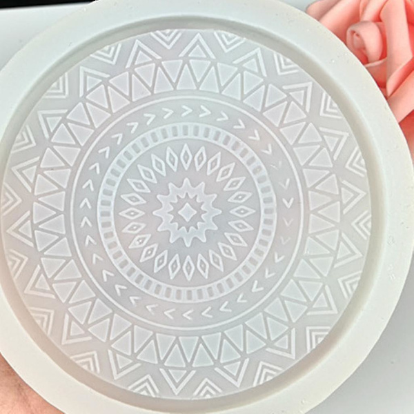 Rund Hul Blomst Snefnug Coasters Silikonform UV Harpiks Epoxy Form Smykkefremstilling Værktøjer