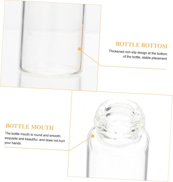 50 st 5 ml mini eteriska oljeflaskor flytande förpackningar för resetillbehör guldaccent