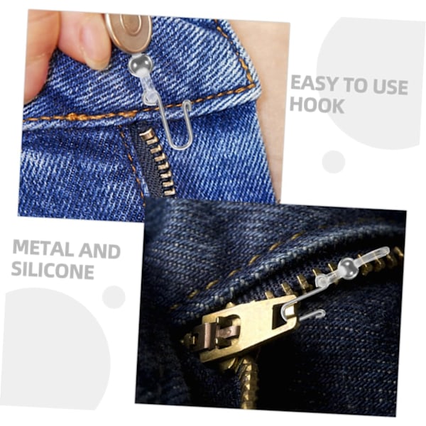 Zipper Saver Stabiliseringsset Dragkedjeersättning för Jeans för Denimbyxor