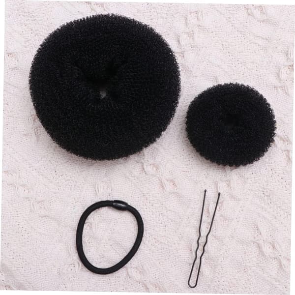 22 stk. Håropsætning Bun Kit Bolleformede Clips Elastiske Hårreb til Stylingtilbehør til DIY Fletning og Opsætning