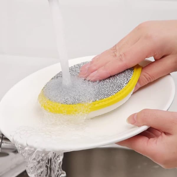 20 stk oppvasksvamper Kjøkkenskrubbere for oppvask Non-stick overflate Forbedret tykkelse Solid nylonsvamp