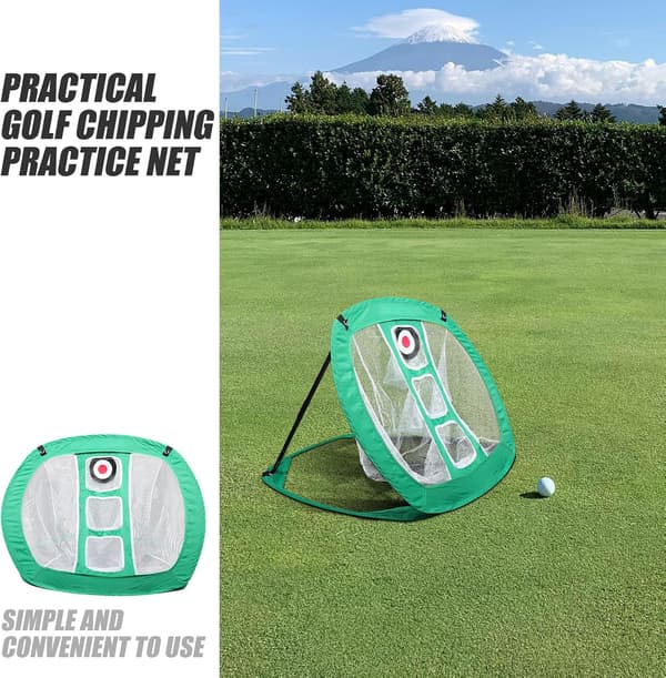 Bærbart foldbart golf chipping træningsnet indendørs udendørs træningsudstyr