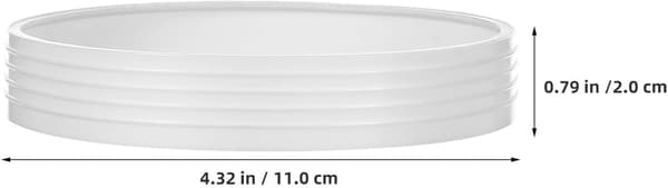 8st vita golfhålkoppringar i plast Putting Green Cup Protector Rings