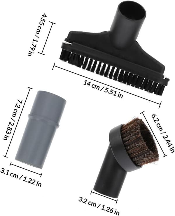 Universal dammsugarslangadapter 5-delat set med PP-material för dammsugare 31-34 mm diameter
