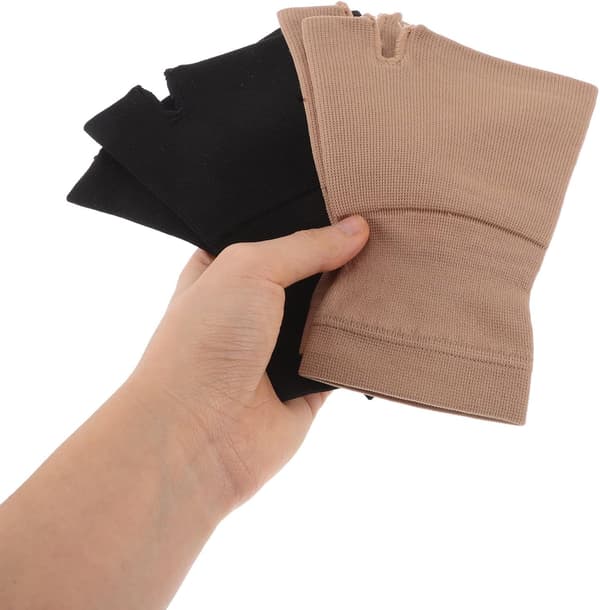 2 par håndledskompression og håndledsærme elastisk støtte til sport åndbar