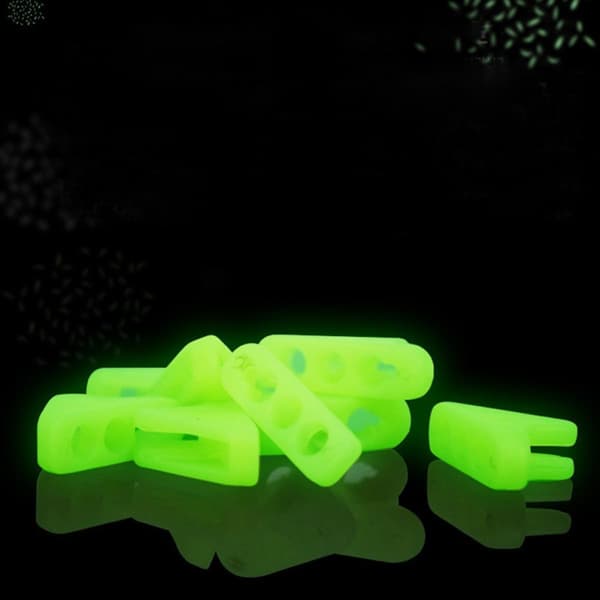 Fluorescerande tältrepspänne och triangulär repjusterare 20 st utomhustakspännen