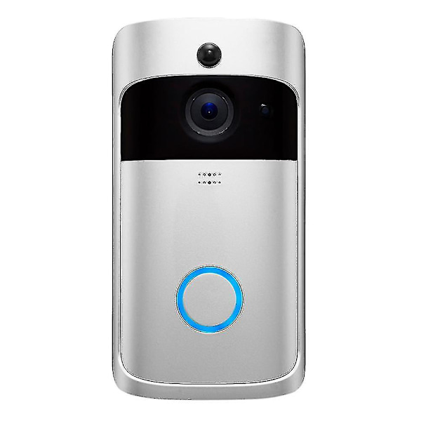 Trådlös WiFi Videodörrklocka Smart Telefon Dörrring Intercom Hem Säkerhetskamera Klocka
