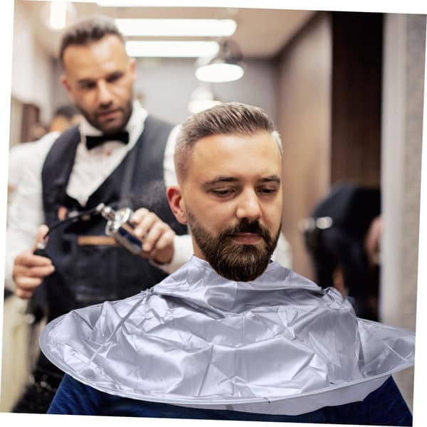Hårklippekappe Hårklippe-paraply Frisørkappe Barberværktøj Kompakt Grå
