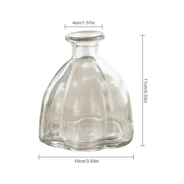 DIY Luktfri Duftstokk Tørre Blomster Flyktig Glassflaske Duftflaske Tom Flaske Ins Liten Vindvase