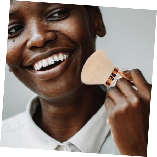 2 sæt makeupbørster til ansigtspudderfoundation, bløde syntetiske børster, bærbart etui, multifunktionelle makeupbørster