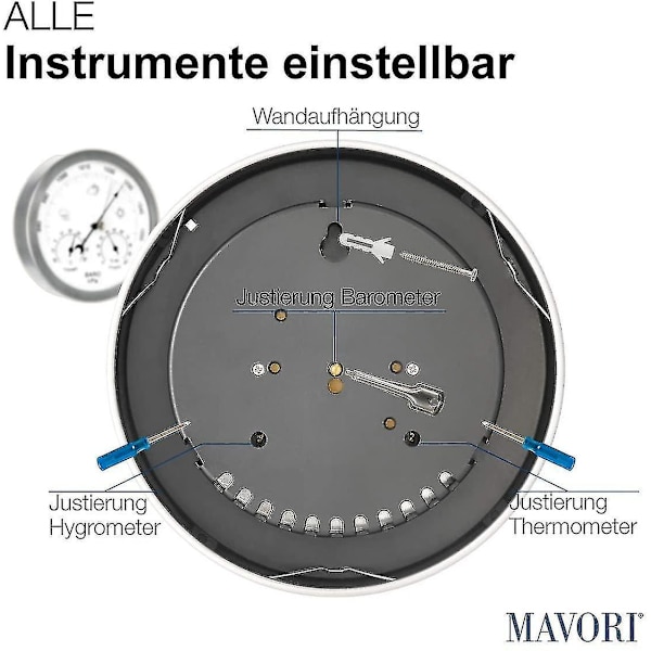 Analog Vejrstation Til Indendørs Og Udendørs, Hygrometer Og Termometer