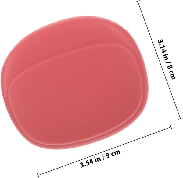 2 stk. silikone makeup svampeholdere Bærbare og kompakte makeup pudderkvast holdere
