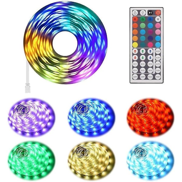 LED-ljusremsa 15m 50ft 65.6ft RGB Färgbyte Kit