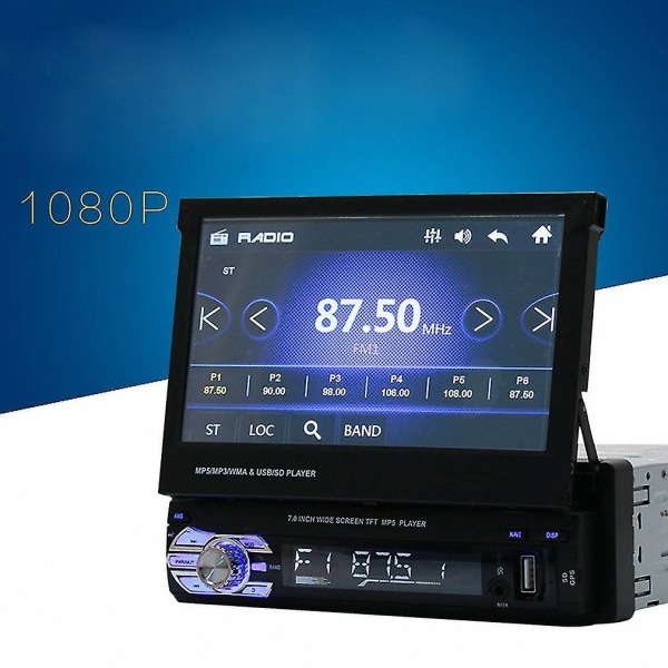 Bluetooth Navigasjon 7 tommers TFT Berøringsskjerm Bil MP5 Radio