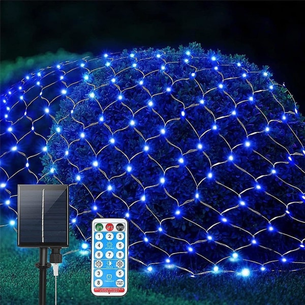 Mesh Net Christmas Lights Solar 8 Modes 200led