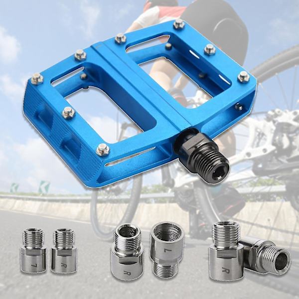 Cykelpedaladapter Vänster Höger Anti-korrosion Cykelpedalförlängare Titanium