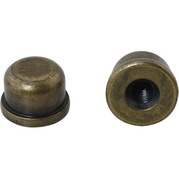 2 stk. Solide Lampeknapper Toppe Med Gevind Til Lampeklokkeholder Harp Lampe