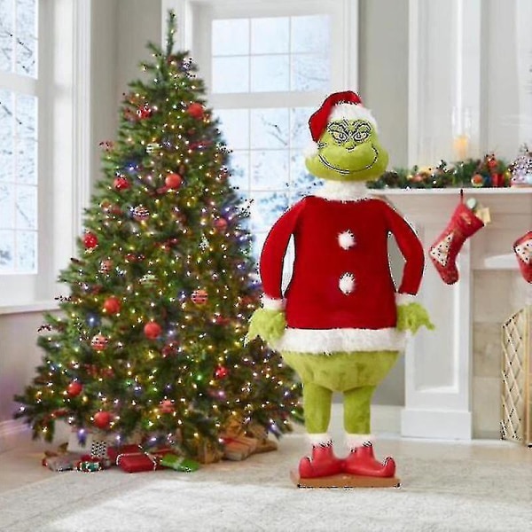 Christmas Grinch pehmonukke pehmolelu täytettynä lapsille joululahjaksi kodinsisustus_y