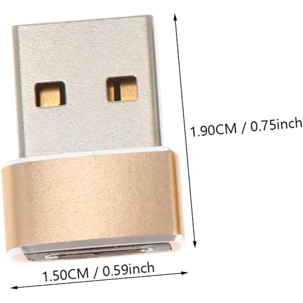 3 kpl Typec - USB-sovitin Latauskaapeli Varavirtalähde Muunnin Tablettimuunnin Tietokone Type-c