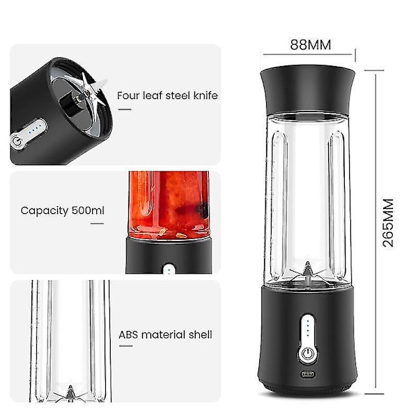 Bærbar Juicer Trådløs Elektrisk Blender Mixer Kop