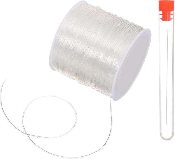 Perletrådnåler og 1 mm elastisk tau 80 m DIY armbåndsfremstillingsverktøysett