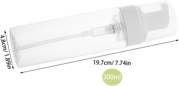 2 st påfyllningsbar plastskummande handtvålpumpflaska