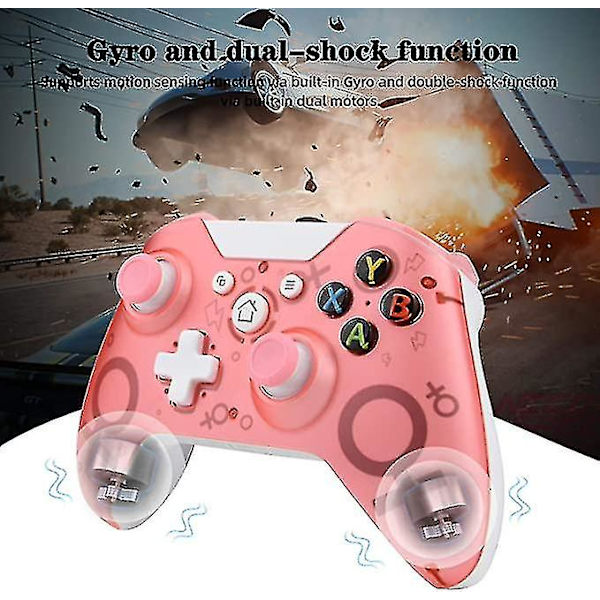 Trådløs Controller til Xbox One, Ingen Headset-stik, 2.4ghz Spilcontroller Gamepad Kompatibel med Xbox One S/x PC