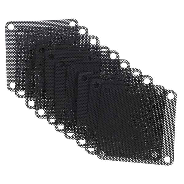 Computer Mesh Filter Sæt 10 stk. Pc Køler Mesh Cover Nem Rengøring og Robust Materiale