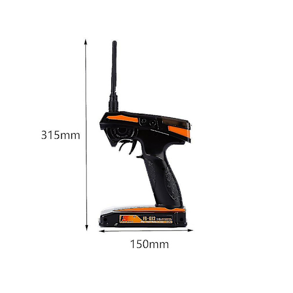 2CH 2.4G Radio-ohjauslähetin RC-autoille