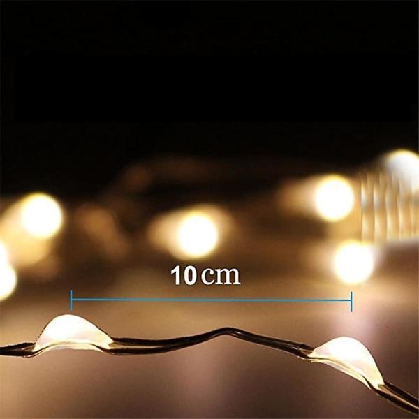 Udendørs Solcelle-Lysstreng 10m Ip65 Julelys 100led