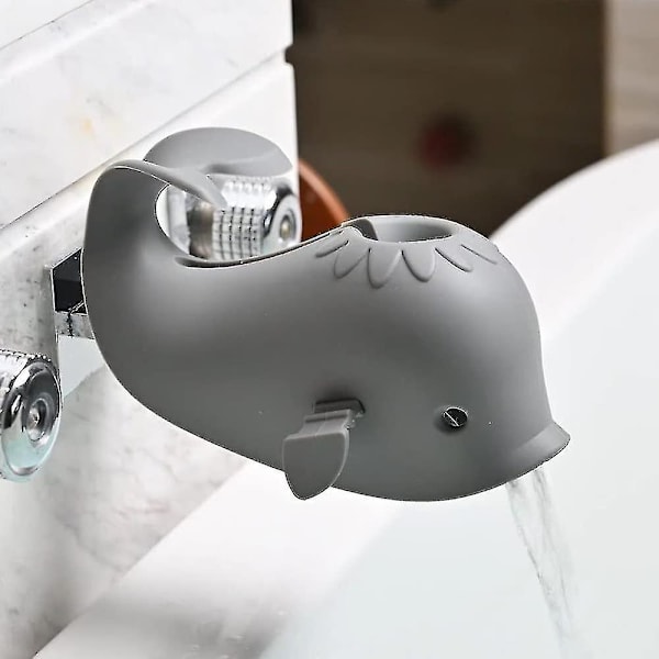Haneformet Badekar Baby Badekar, Haneformet Badekar Baby Badekar Silikon Hval Til Børn, Badekarudløbsdækning Baby Badekar Grey