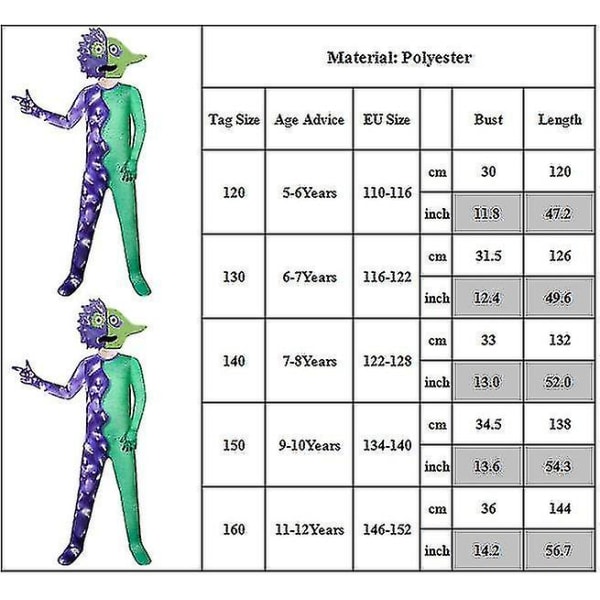 Garten Of Banban Rollspelskostymset - Jumpsuit, Mask, Handskar, Kläder för Barn Unisex 6-7 Years